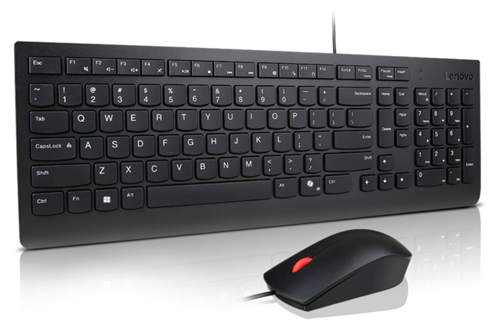 KIT TECLADO RATON LENOVO ESSENTIAL CON CABLE AI ESP - detalle
