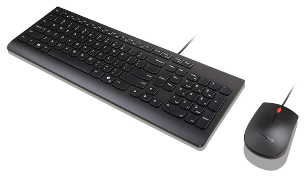 KIT TECLADO RATON LENOVO ESSENTIAL CON CABLE AI ESP - detalle