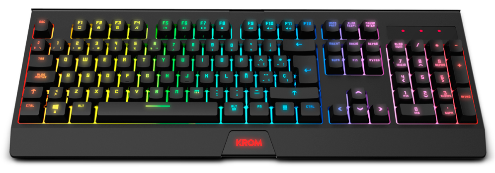 KROM KABALA Kit Teclado y Ratón Wireless RGB SP - detalle