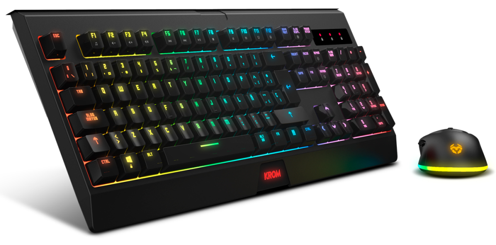 KROM KABALA Kit Teclado y Ratón Wireless RGB SP - detalle