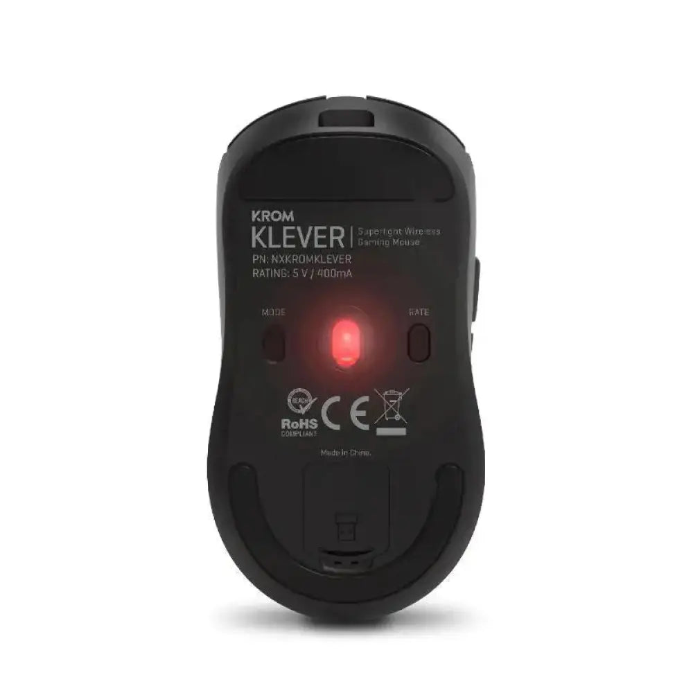 KROM KLEVER Raton gaming superligero wireless Ngro - detalle