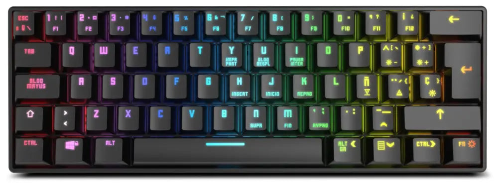 Krom Kluster teclado Juego USB + Bluetooth Negro