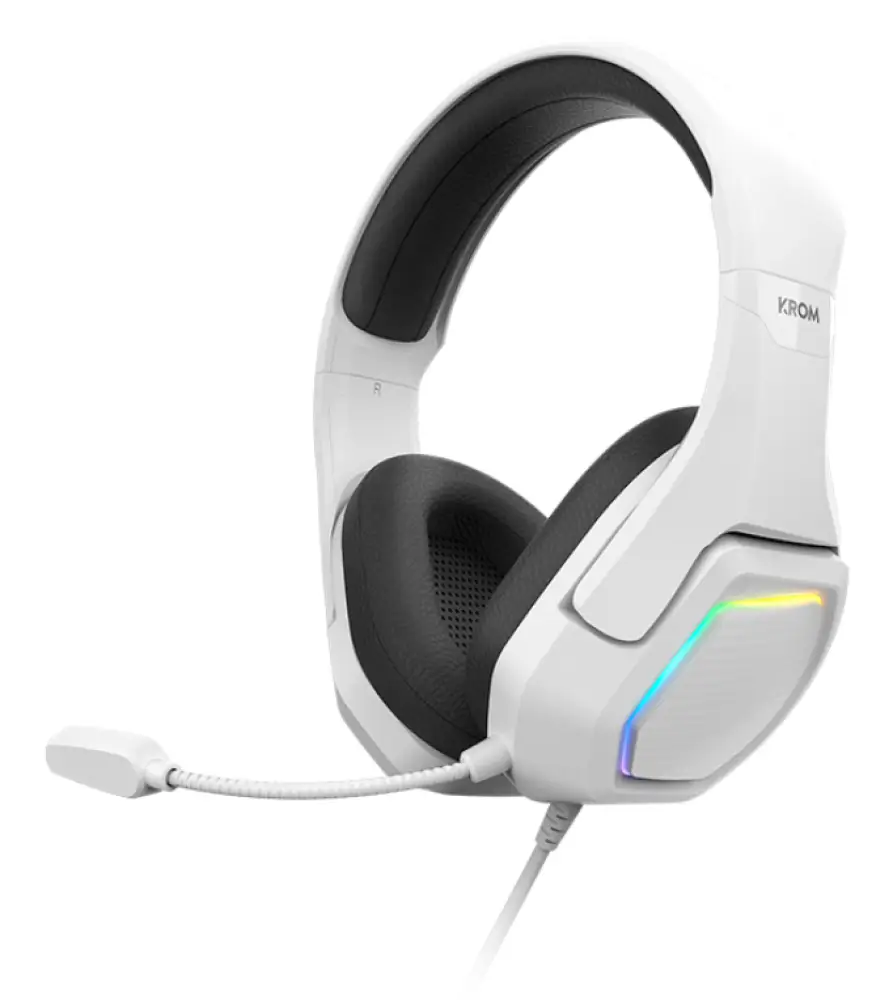 Krom Kopa 7.1 Auriculares Alámbrico Diadema Juego Negro. Blanco