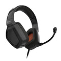 Auriculares gaming KROM KOPA PRO con micrófono, diseño stereo y diadema ajustable para videojuegos.