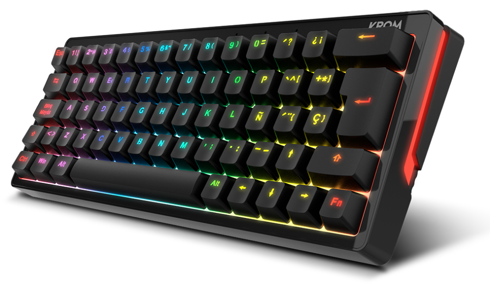 KROM KREATOR MINI TECLADO MECÁNICO RGB - detalle
