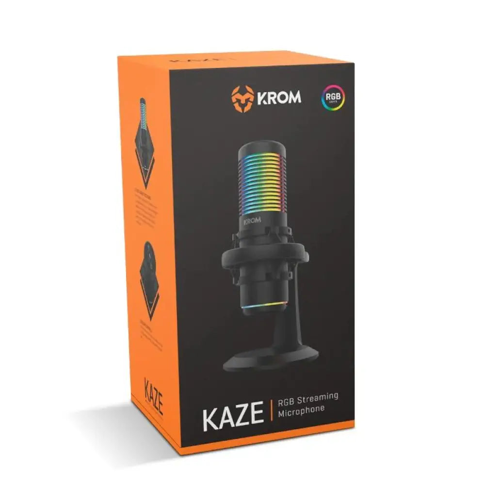 KROM Microfono KAZE Streaming Rgb - detalle