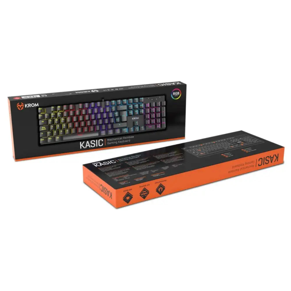KROM teclado mecanico KASIC rgb - detalle