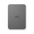 Disco externo Lacie Mobile Drive Secure de 4TB en color gris, portátil y con conexión USB-C para almacenamiento seguro.