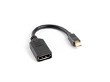 Lanberg AD-0003-BK cable DisplayPort 0.12 m Mini DisplayPort Negro