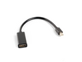 Lanberg AD-0005-BK adaptador de cable de vídeo 0.2 m Mini DisplayPort HDMI tipo A (Estándar) Negro
