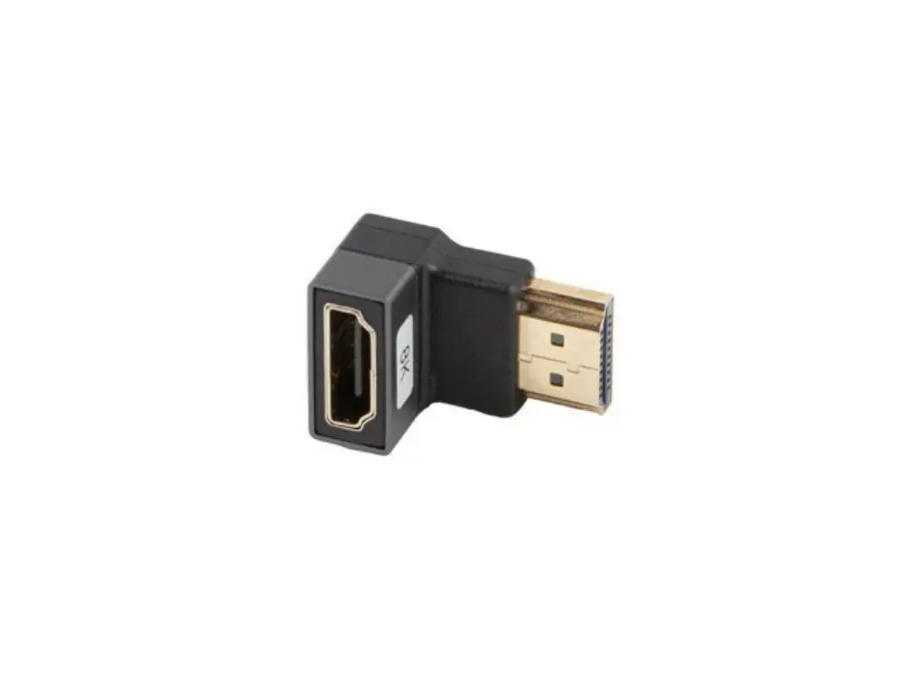 Lanberg AD-HDMI-07 adaptador de cable de vídeo HDMI tipo A (Estándar) Negro. Plata