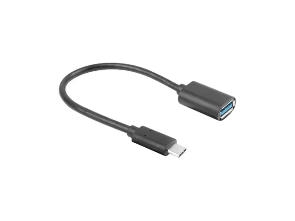 Lanberg AD-UC-UA-04 cable USB USB 3.2 Gen 1 (3.1 Gen 1) 0.15 m USB A USB C Negro
