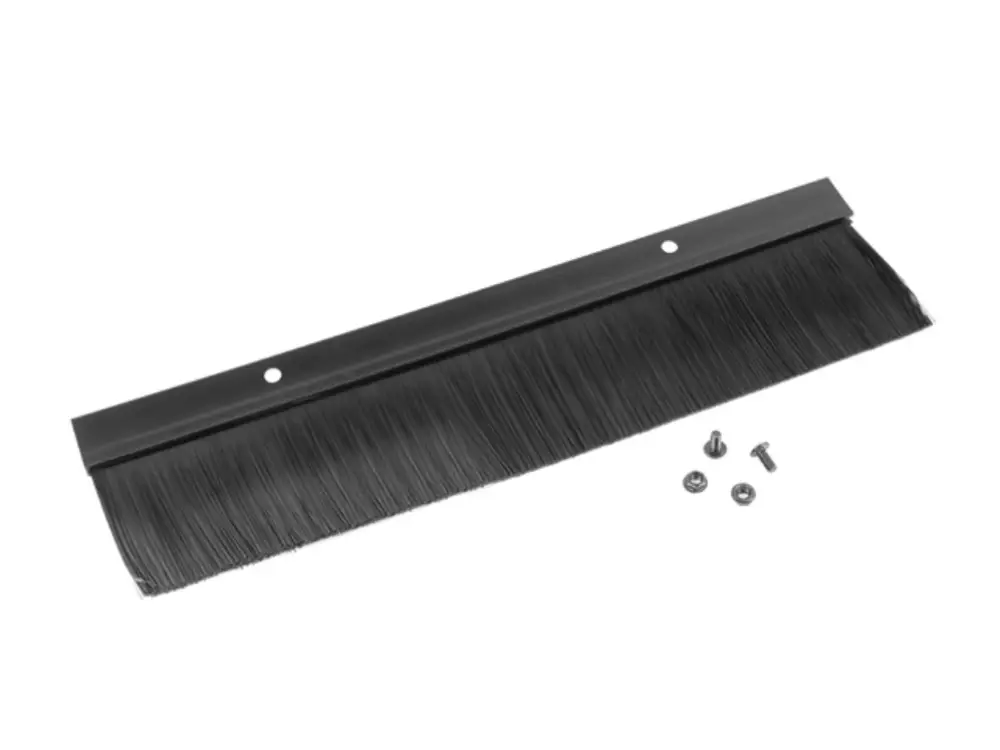 Accesorio de bastidor Lanberg AK-1102-B, panel pasacables con cepillo para entrada de cables en rack 19 pulgadas negro.