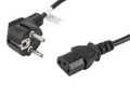 Lanberg CA-C13C-11CC-0018-BK cable de transmisión Negro 1.8 m C13 acoplador CEE7/7