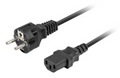 Lanberg CA-C13C-14CC-0018-BK cable de transmisión Negro 1.8 m C13 acoplador CEE7/7