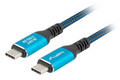 Lanberg CA-CMCM-45CU-0010-BK cable USB USB 3.2 Gen 2 (3.1 Gen 2) 1 m USB C Negro. Azul