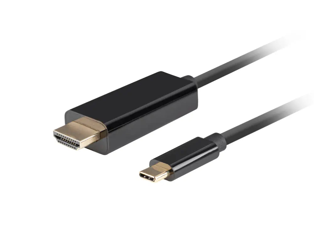 Lanberg CA-CMHD-10CU-0018-BK adaptador de cable de vídeo 1.8 m USB Tipo C HDMI
