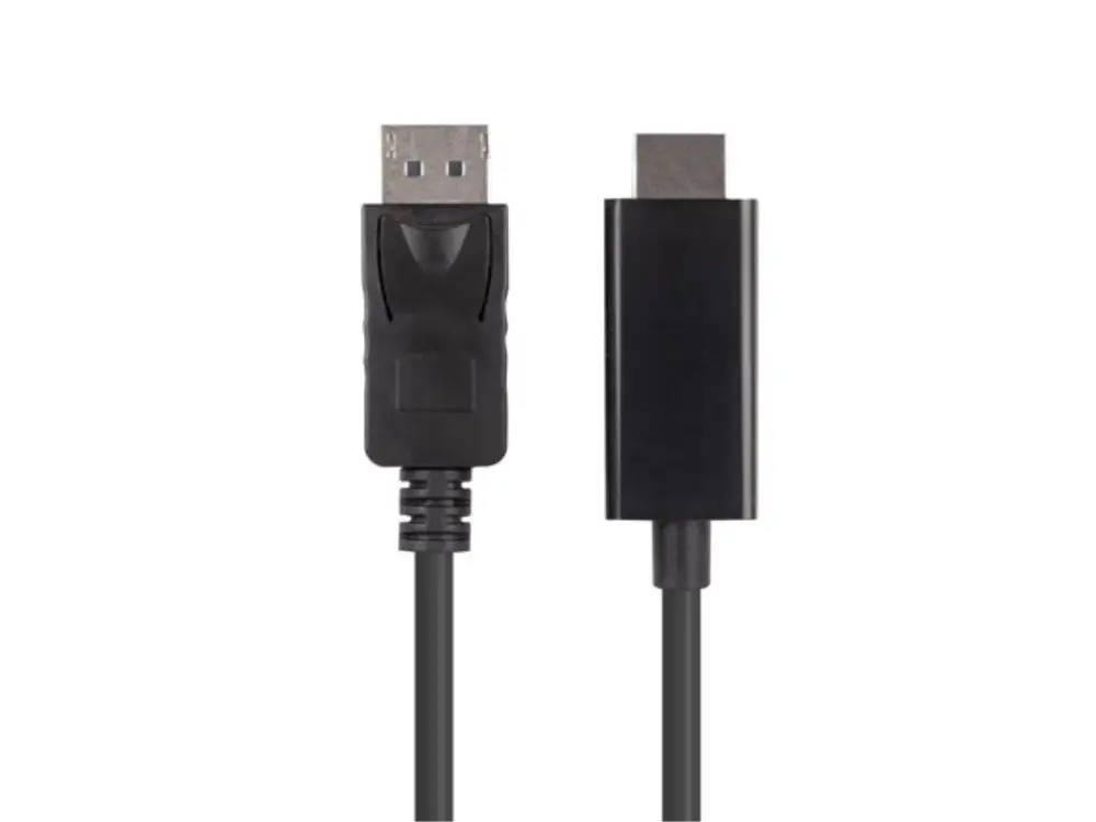 Lanberg CA-DPHD-11CC-0030-BK cambiador de género para cable DisplayPort HDMI Negro