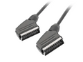 Lanberg CA-EUEU-10CC-0018-BK cable EUROCONECTOR 1.8 m SCART (21-pin) Negro
