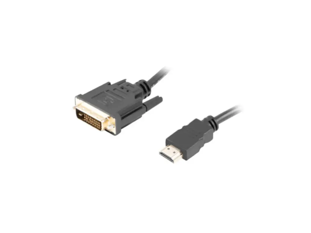 Lanberg CA-HDDV-20CU-0018-BK adaptador de cable de vídeo 1.8 m HDMI tipo A (Estándar) DVI-D Negro