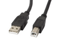Lanberg CA-USBA-10CC-0005-BK cable USB USB 2.0 0.5 m USB B Negro