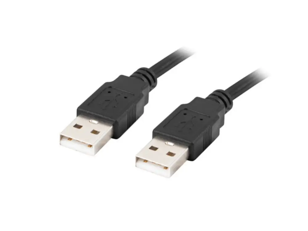 Lanberg CA-USBA-20CU-0005-BK cable USB USB 2.0 0.5 m Negro