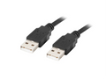 Lanberg CA-USBA-20CU-0010-BK cable USB USB 2.0 1 m Negro