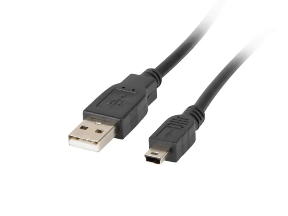 Lanberg CA-USBK-10CC-0003-BK cable USB USB 2.0 0.3 m Mini-USB A USB A Negro