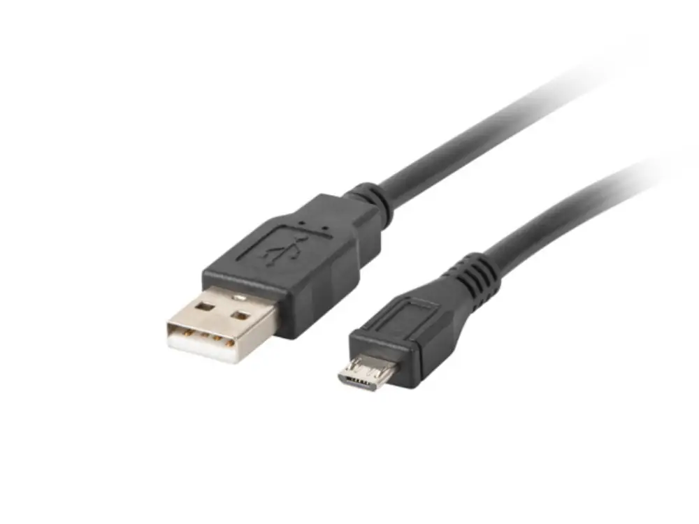 Lanberg CA-USBM-10CC-0003-BK cable USB USB 2.0 0.3 m Micro-USB B USB A Negro