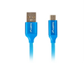 Lanberg CA-USBM-20CU-0018-BL cable USB USB 2.0 1.8 m Micro-USB A USB A Azul