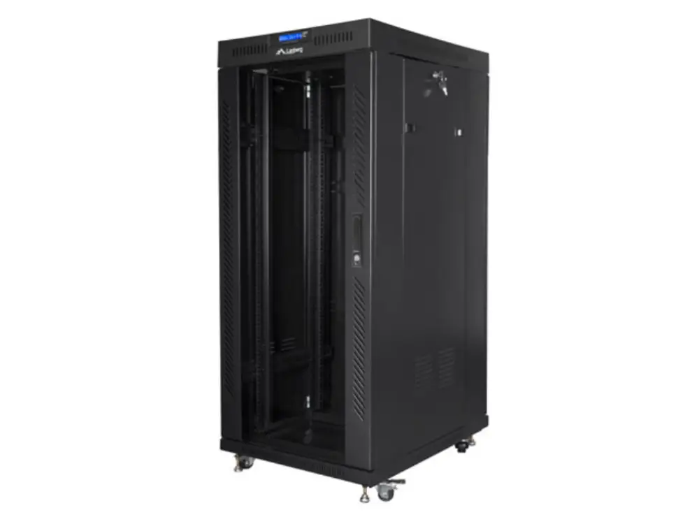 Lanberg FF01-8027-12BL armario rack 27U Rack o bastidor independiente Negro