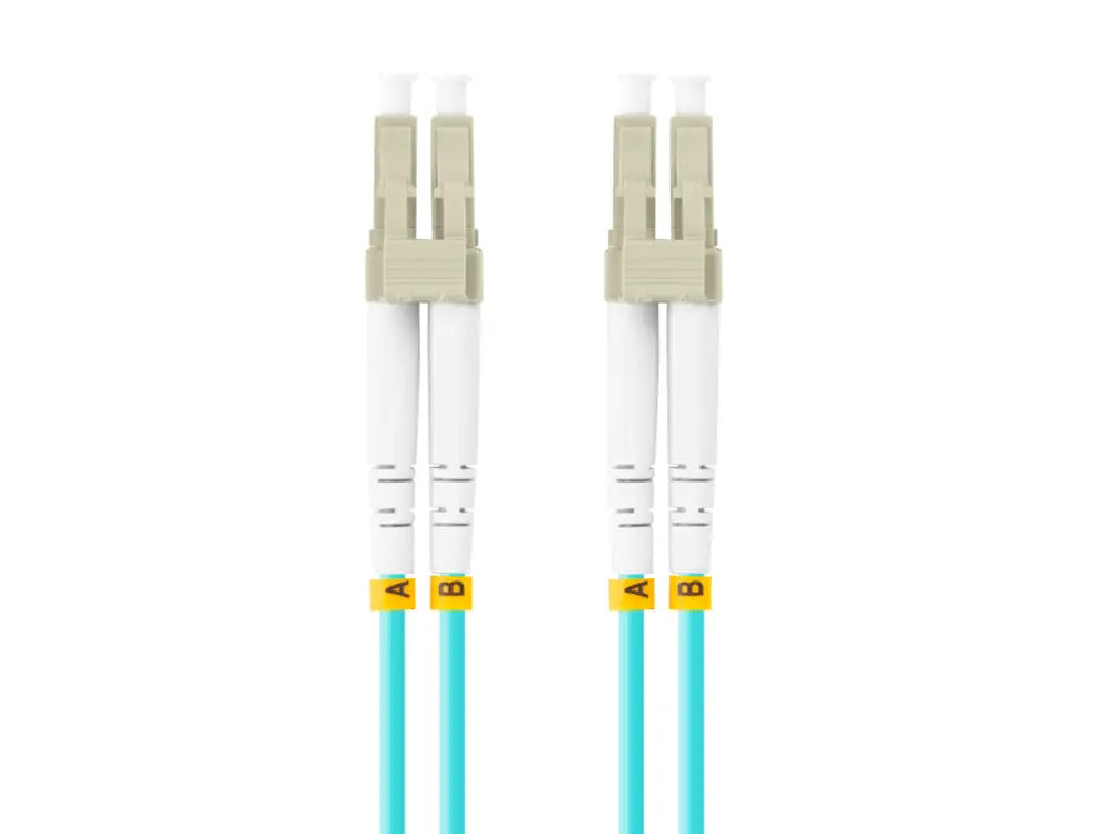 Lanberg FO-LULU-MD31-0050-TQ Cable de fibra óptica e InfiniBand 5 m LC Color aguamarina