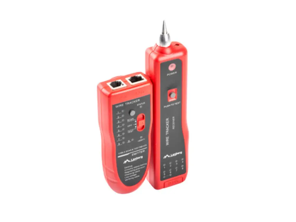 Lanberg NT-0501 comprobador de cables de red Negro. Rojo