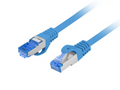 Lanberg PCF6A-10CC-0025-B cable de red Azul 0.25 m Cat6a S/FTP (S-STP)