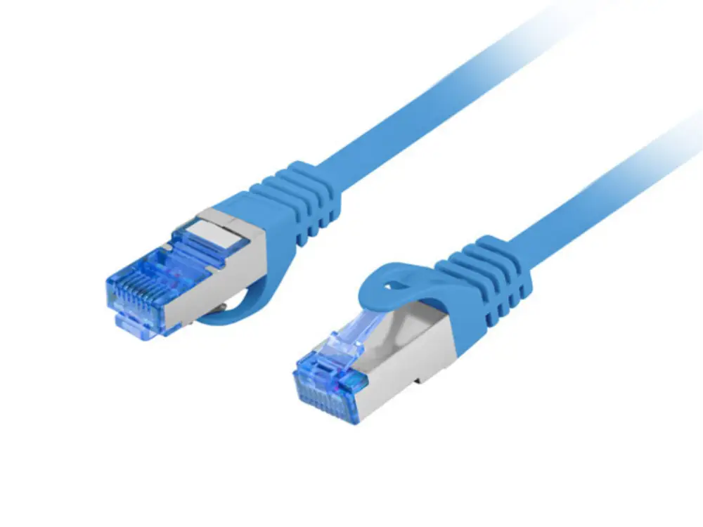 Lanberg PCF6A-10CC-0025-B cable de red Azul 0.25 m Cat6a S/FTP (S-STP)