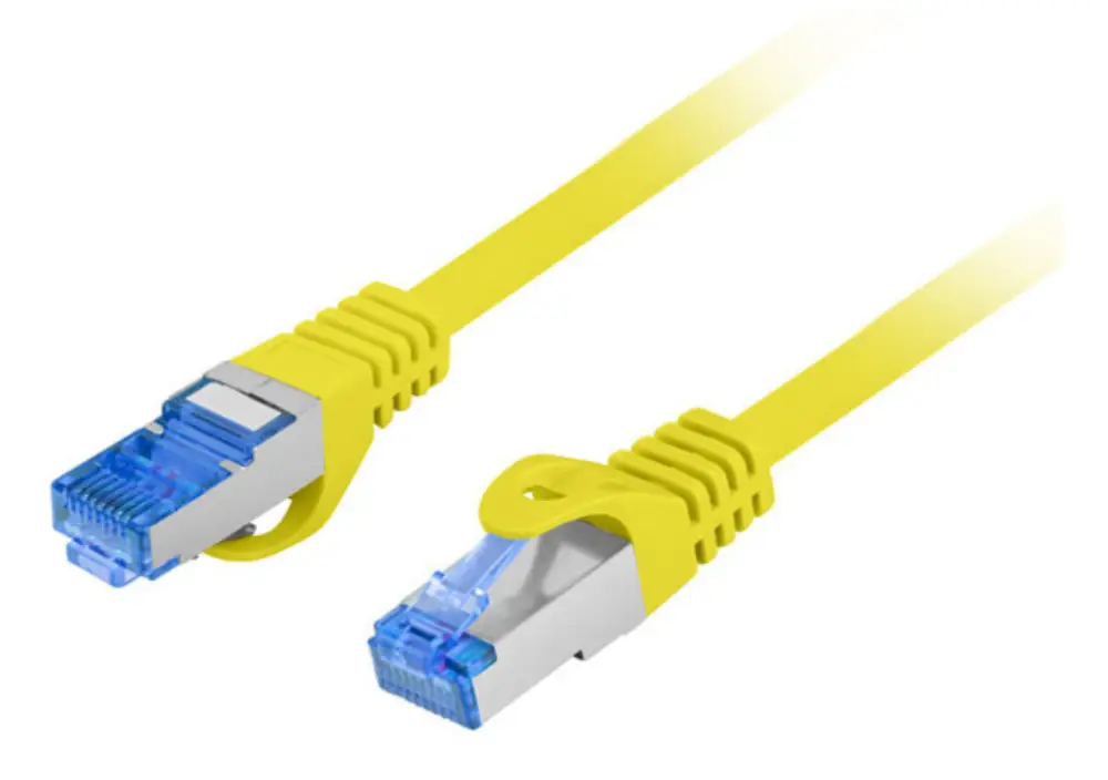 Lanberg PCF6A-10CC-0025-Y cable de red Amarillo 0.25 m Cat6a S/FTP (S-STP)