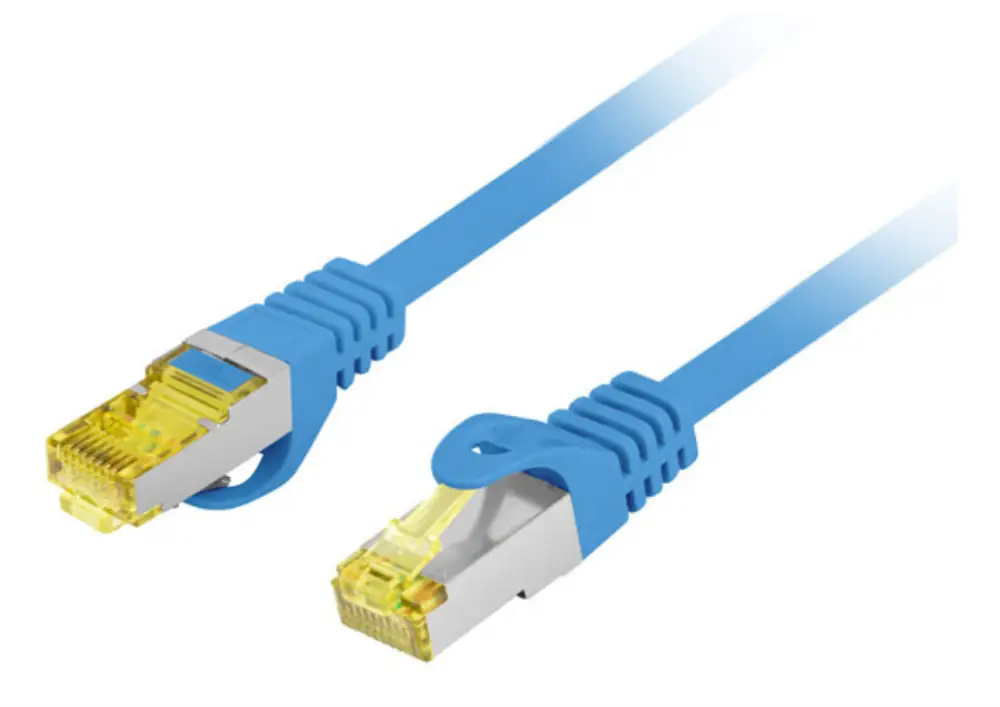 Lanberg PCF6A-10CU-0050-B cable de red Azul 0.5 m Cat6a S/FTP (S-STP)
