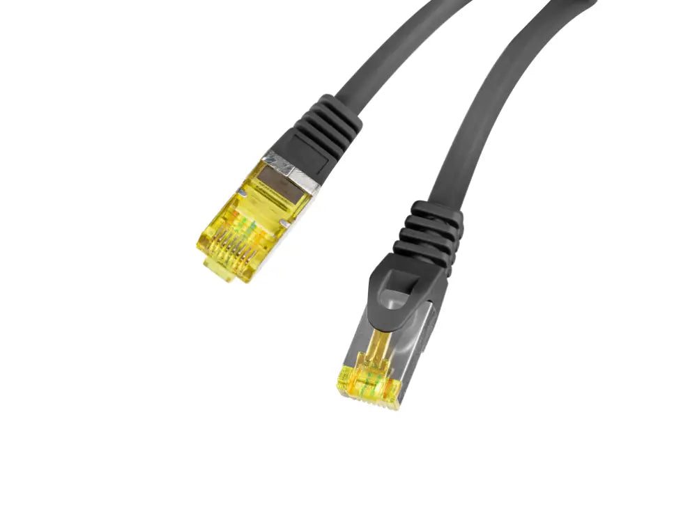 Lanberg PCF6A-10CU-0050-BK cable de red Negro 0.5 m Cat6a S/FTP (S-STP)