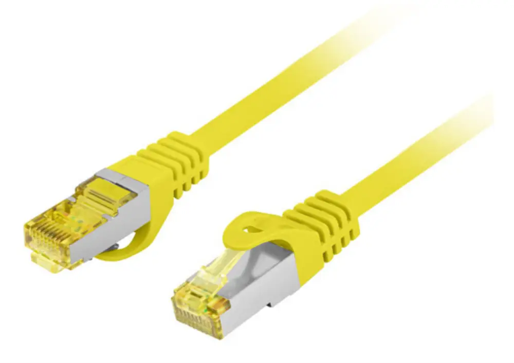 Lanberg PCF6A-10CU-0050-Y cable de red Amarillo 0.5 m Cat6a S/FTP (S-STP)