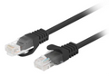 Lanberg PCU6-20CC-0025-BK cable de red Negro 0.25 m Cat6 U/UTP (UTP)