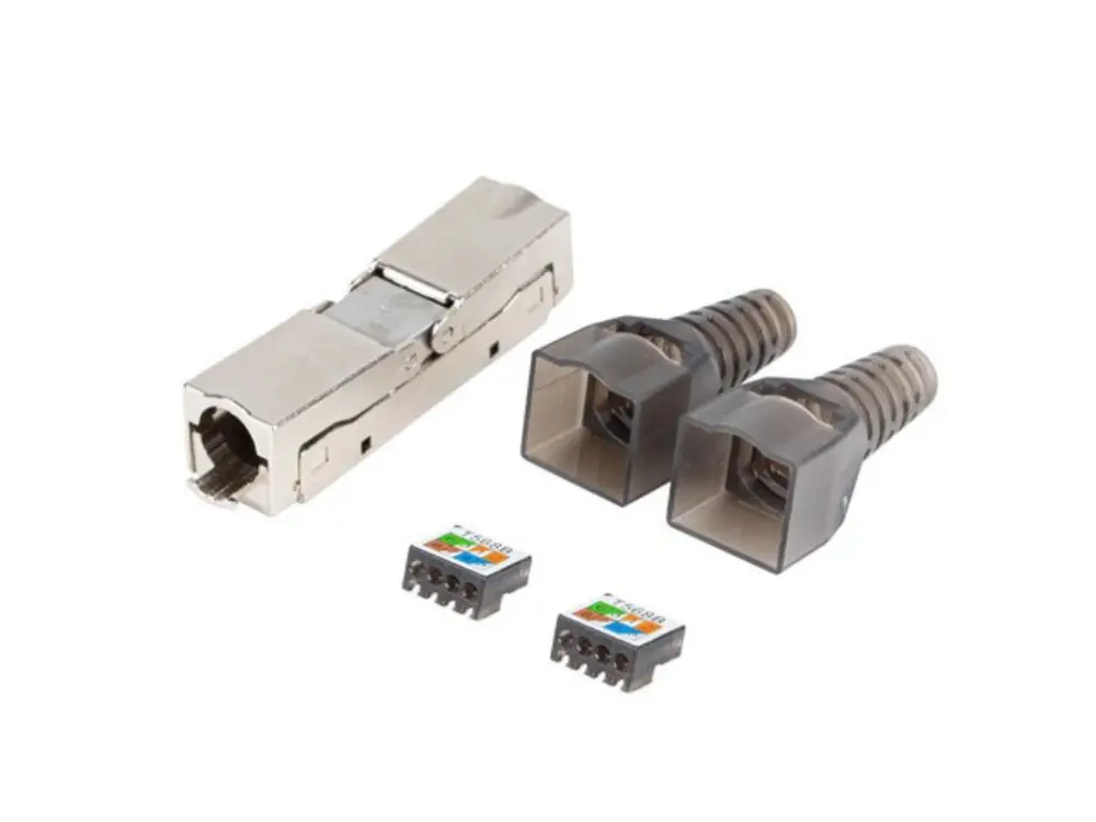 Lanberg PL2SA-6000TL conector RJ-45 Plata. Transparente