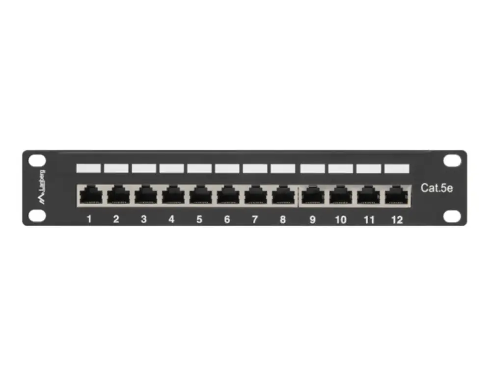 Lanberg PPF5-9012-B panel de parcheo 1U