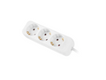 Lanberg PS0-03F-0150-W base múltiple 1.5 m 3 salidas AC Interior Blanco