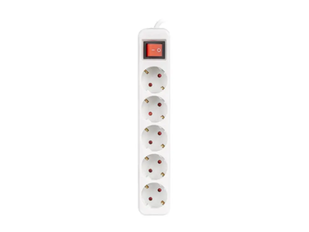 Lanberg PS1-05F-0150-W base múltiple 1.5 m 5 salidas AC Interior Blanco