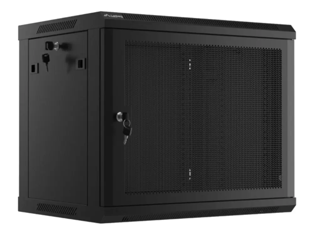 Lanberg WF01-6409-23B armario rack 9U Bastidor de pared Negro