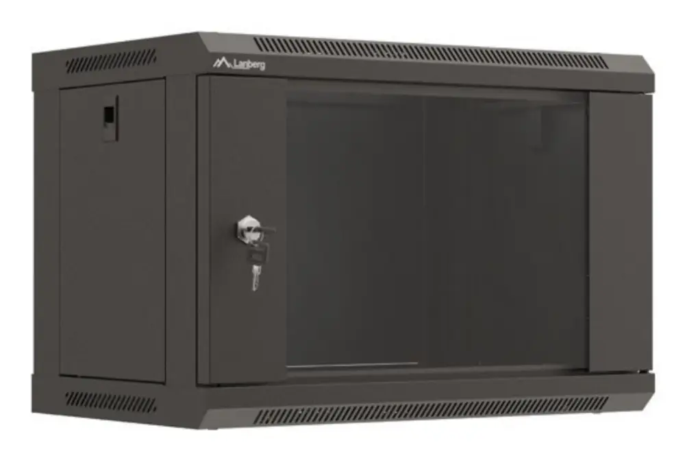 Lanberg WF03-5306-10B armario rack 6U Bastidor de pared Negro