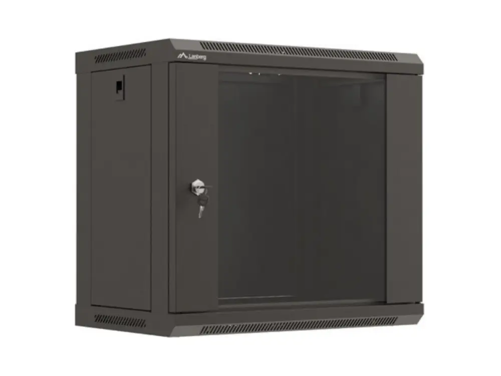 Lanberg WF03-5309-10B armario rack 9U Bastidor de pared Negro