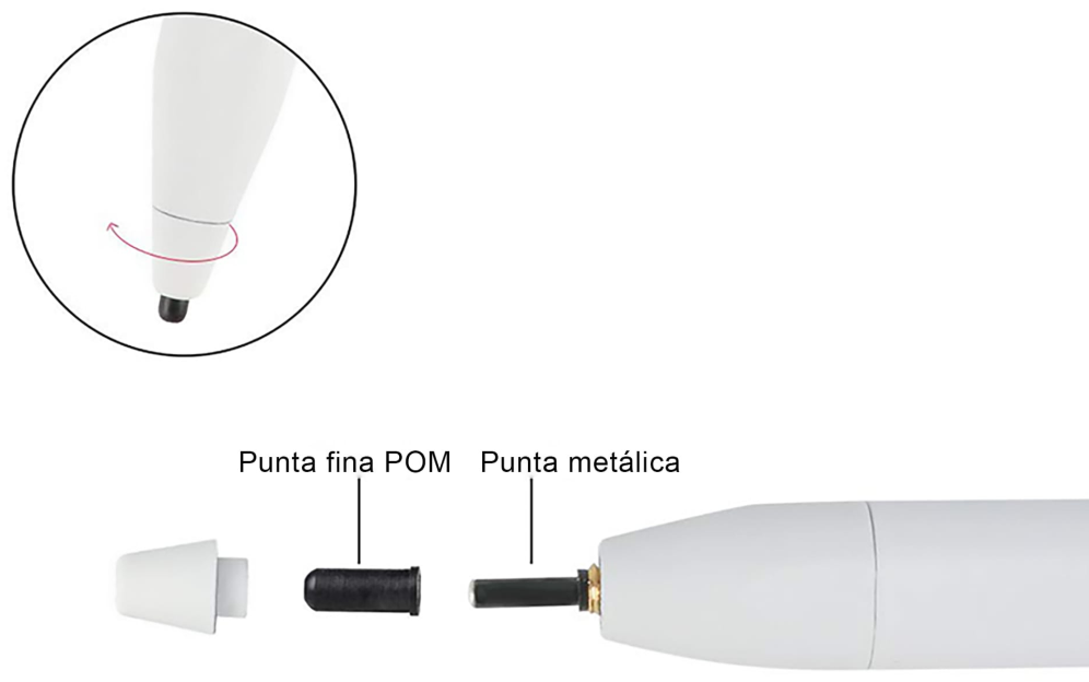 LAPIZ ELECTRONICO LEOTEC LESTP01W STYLUS EPEN PARA ANDROID, IOS Y WINDOWS BLANCO - detalle