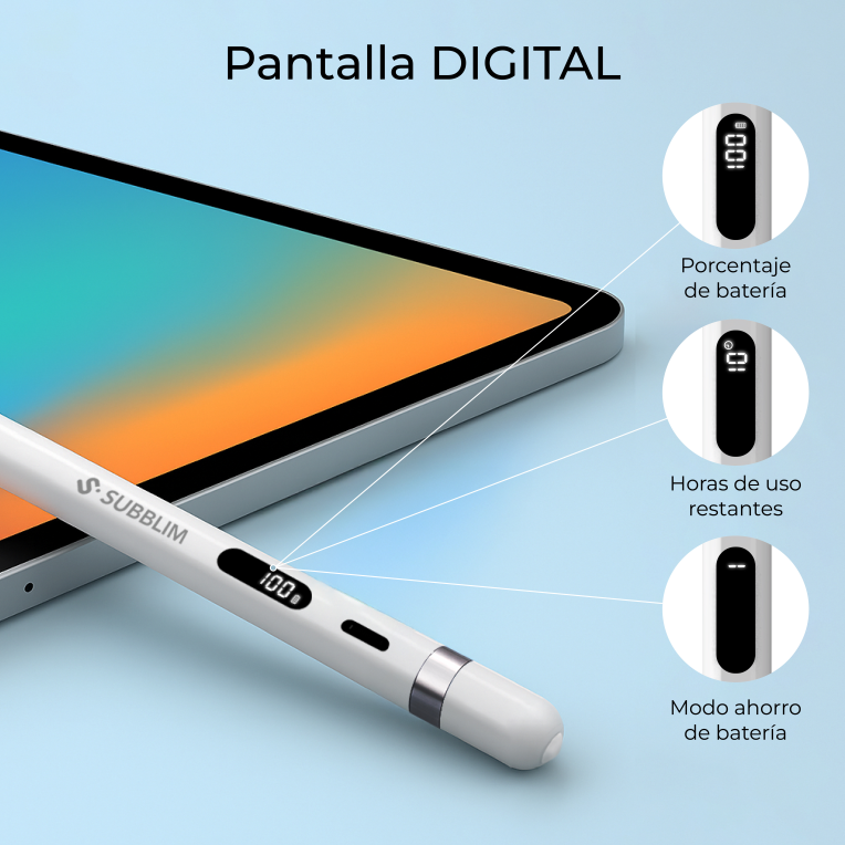 LAPIZ NOTEFLOW PARA ANDROID/WINDOWS NEGRO SUBBLIM - detalle