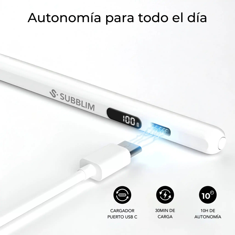 LAPIZ NOTEFLOW PARA IPAD NEGRO SUBBLIM - detalle